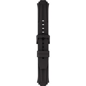 Uhrenarmband Tissot T1114173744107 / T603042129 Silikon Schwarz 18mm